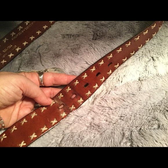 Italian leather belt - Picture 4 of 6